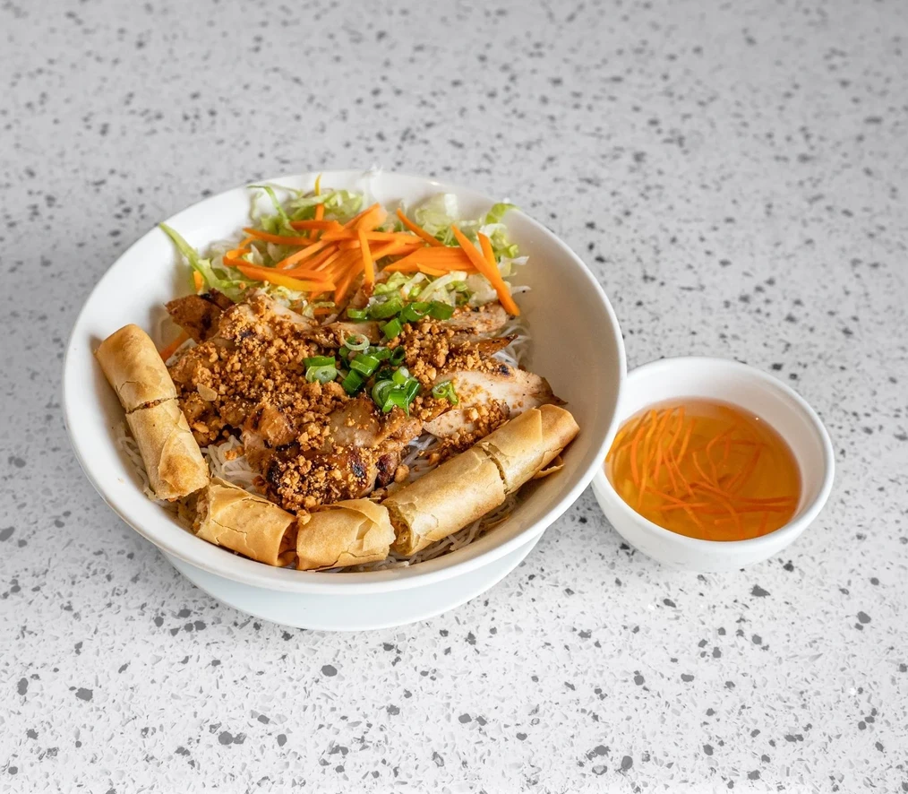 Lemongrass chicken Vietnamese dish at Saigon Royal restaurant near McKenzie Towne Calgary